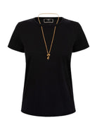 ELISABETTA FRANCHI T-Shirt e Polo Donna MA01741E2 110 Nero - Stilato