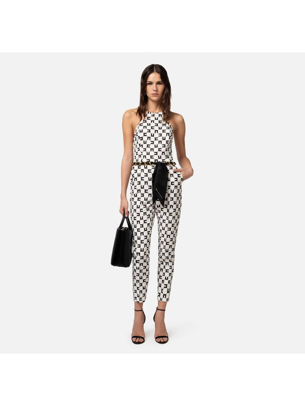 ELISABETTA FRANCHI Tuta Donna TUS1041E2 E84 Avorio - Stilato