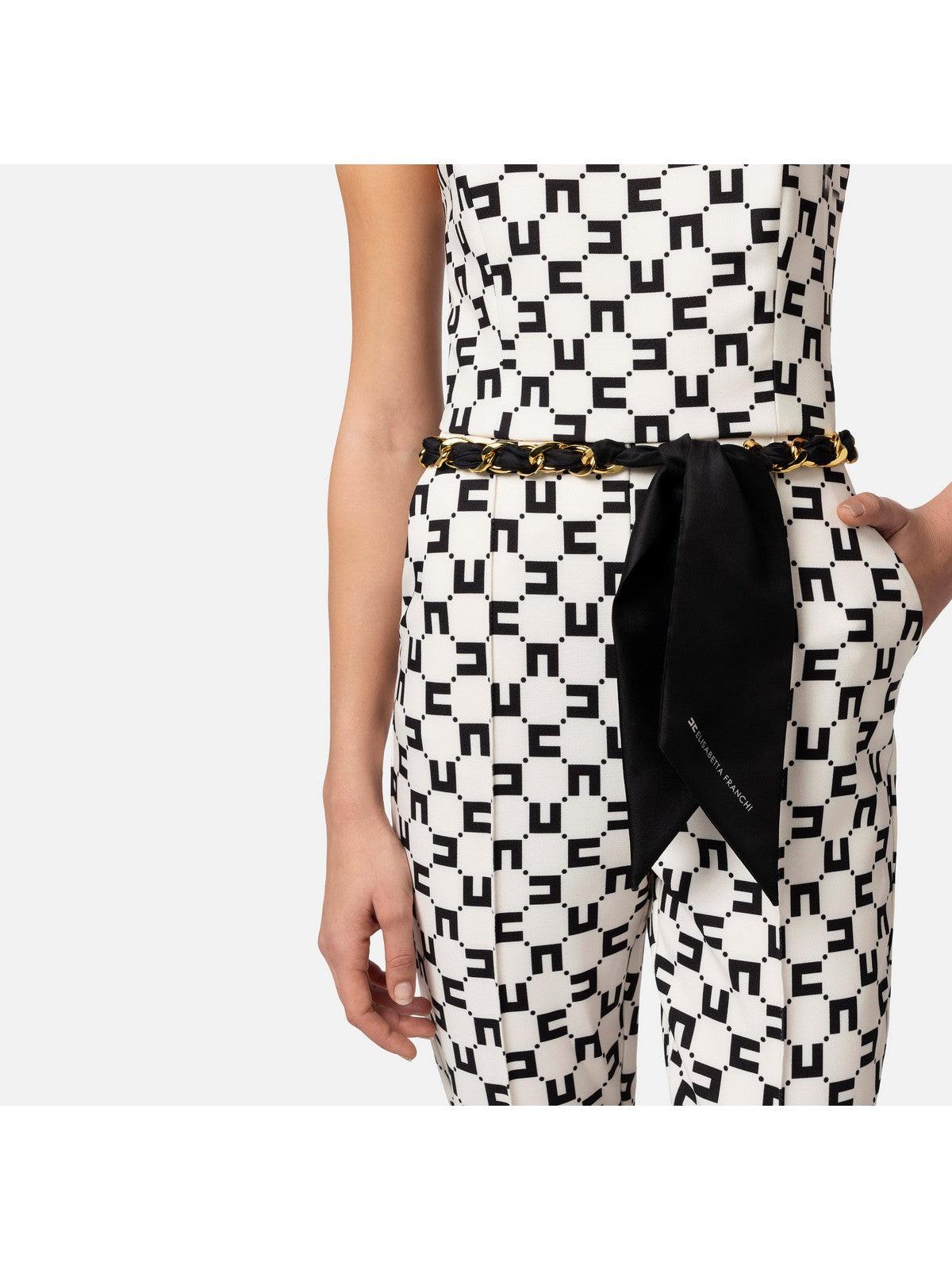 ELISABETTA FRANCHI Tuta Donna TUS1041E2 E84 Avorio - Stilato
