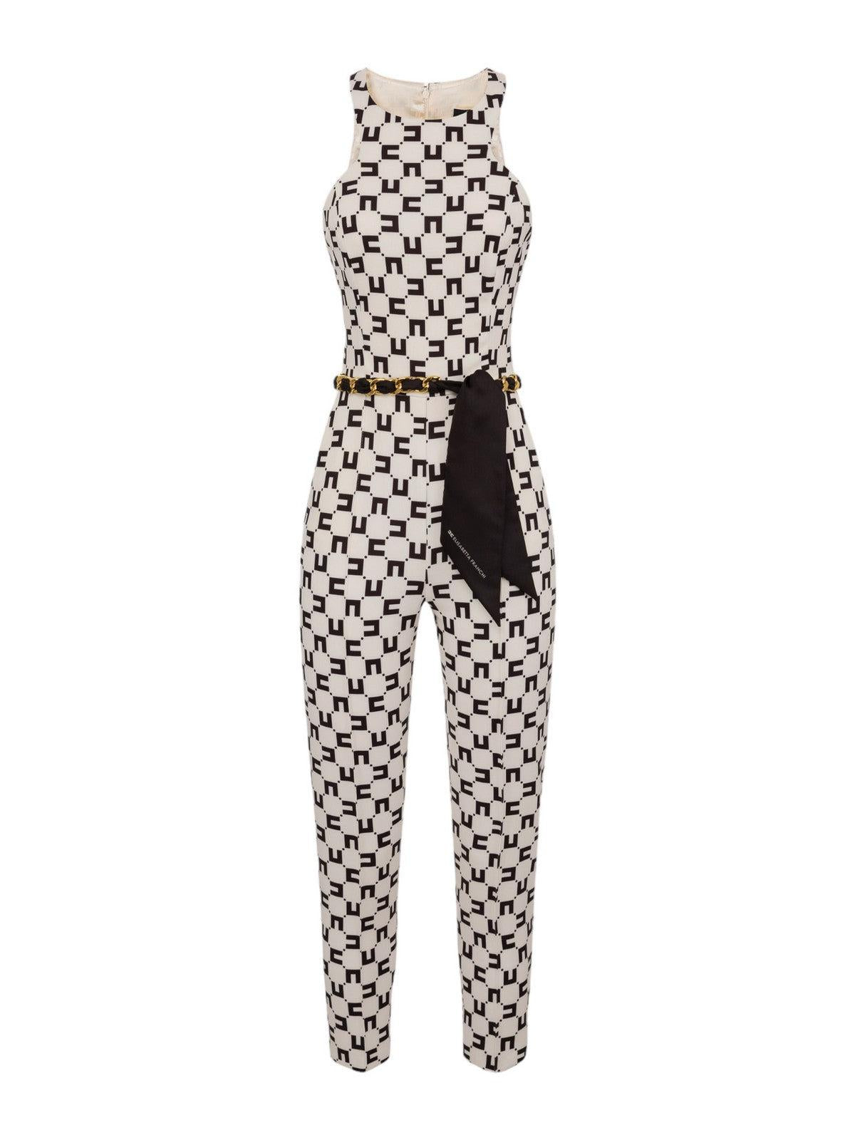 ELISABETTA FRANCHI Tuta Donna TUS1041E2 E84 Avorio - Stilato