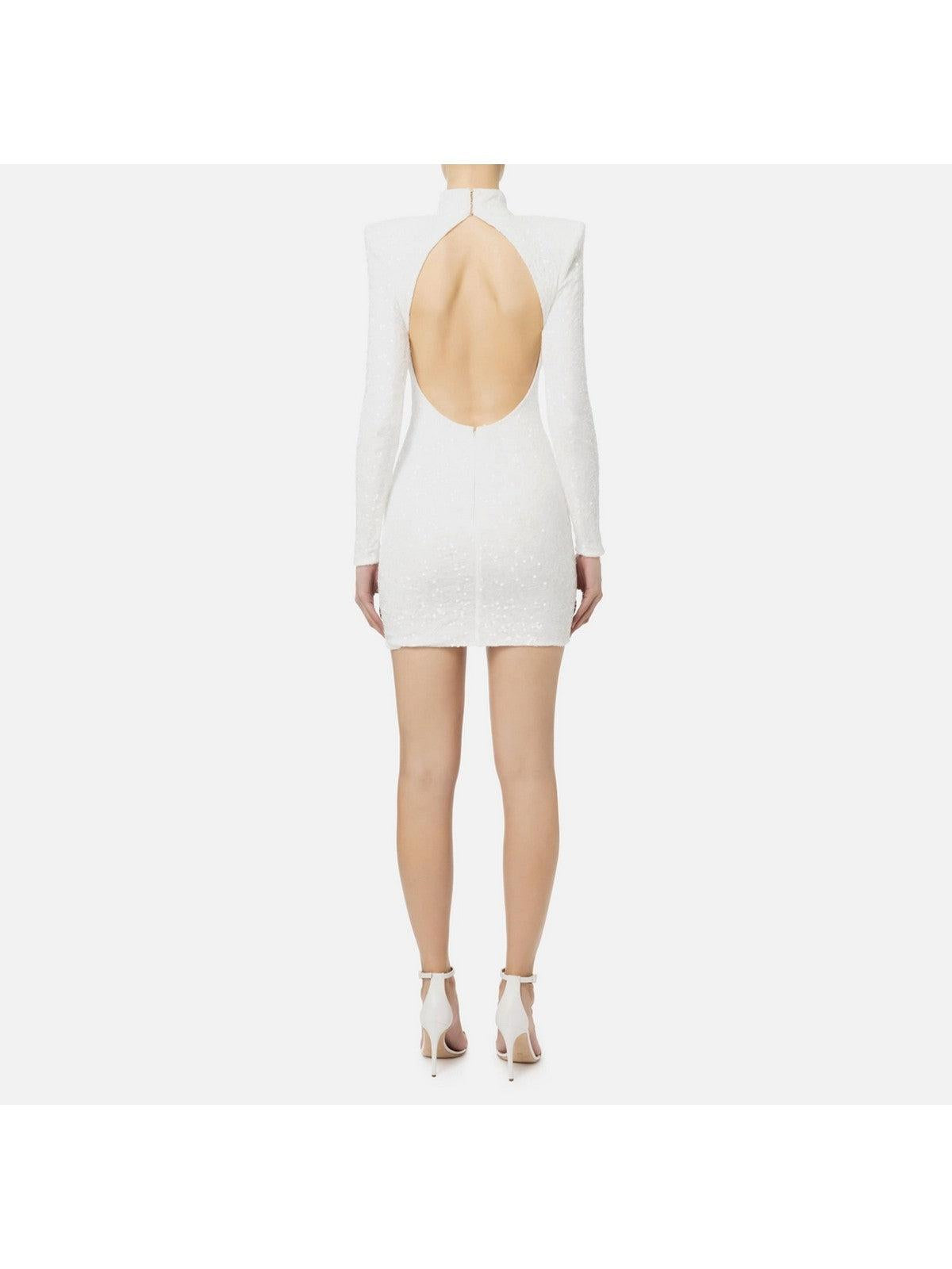 ELISABETTA FRANCHI Abito Donna AB55842E2 360 Avorio - Stilato