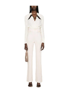 ELISABETTA FRANCHI Pantalone Donna PA02941E2 193 Avorio - Stilato
