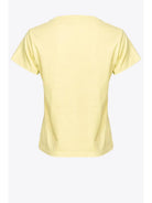 PINKO T-Shirt e Polo Donna Basico 100373-A1N8 H23 Giallo - Stilato