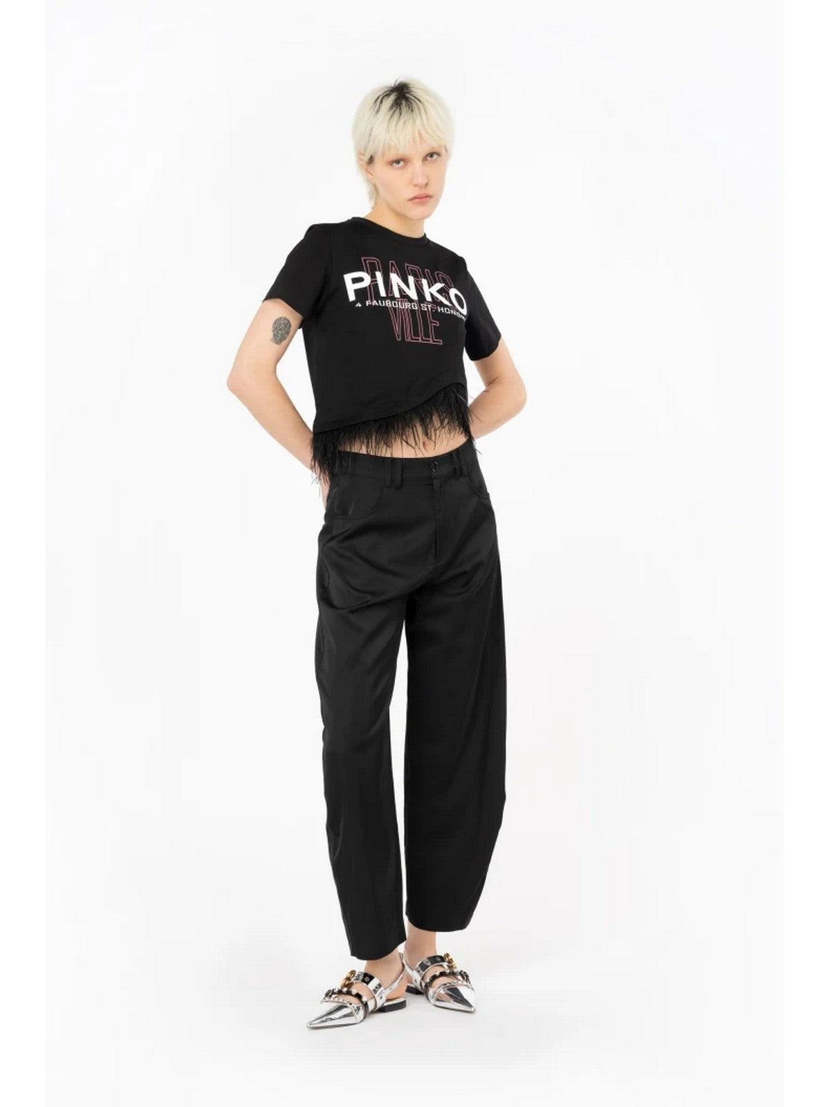 PINKO T-Shirt e Polo Donna Martignano 103130-A1LV Z99 Nero - Stilato