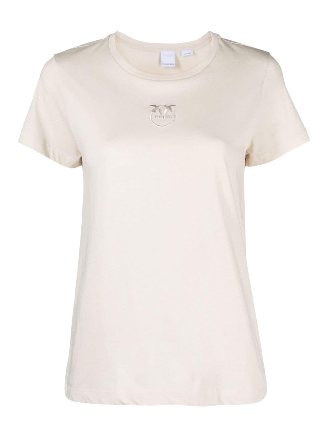 PINKO T-Shirt e Polo Donna Bussolotto 100355-A1NW C32 Beige - Stilato