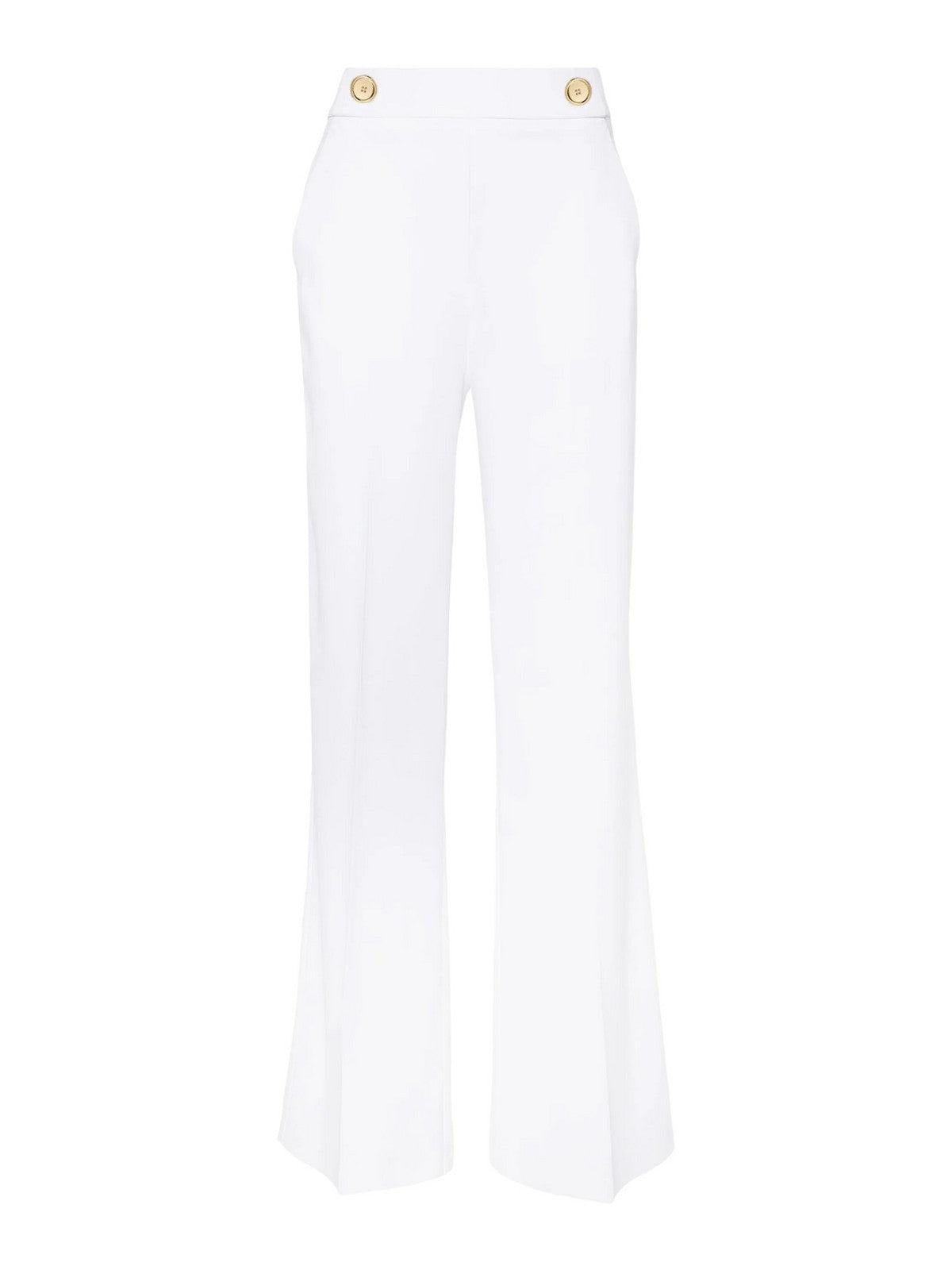 PINKO Pantalone Donna Sbozzare 100055-A14I Z15 Bianco - Stilato