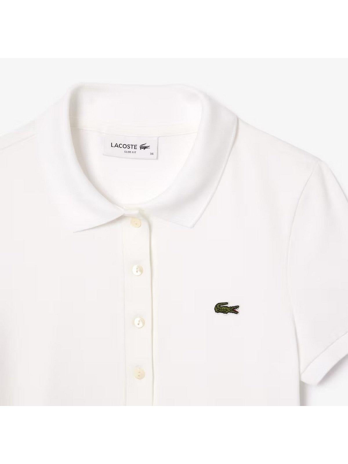 LACOSTE T-Shirt e Polo Donna DF3443 001 Bianco - Stilato