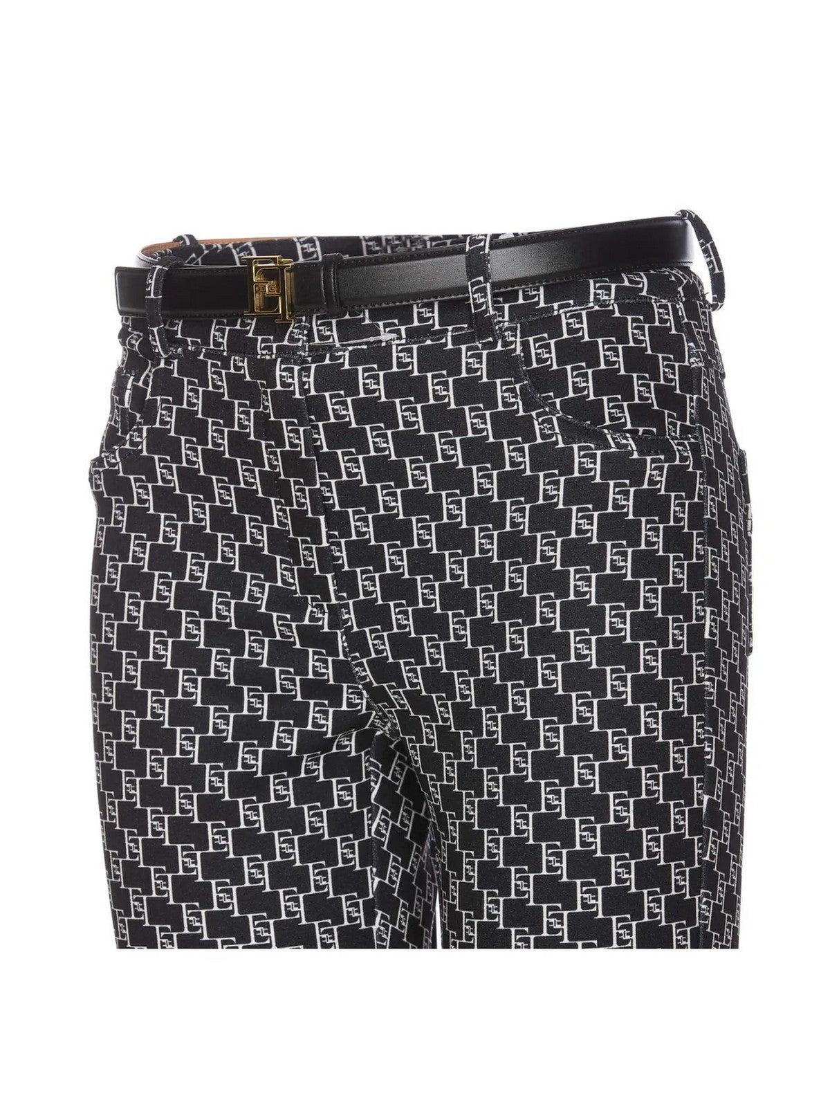 ELISABETTA FRANCHI Pantalone Donna PA02041E2 685 Nero - Stilato
