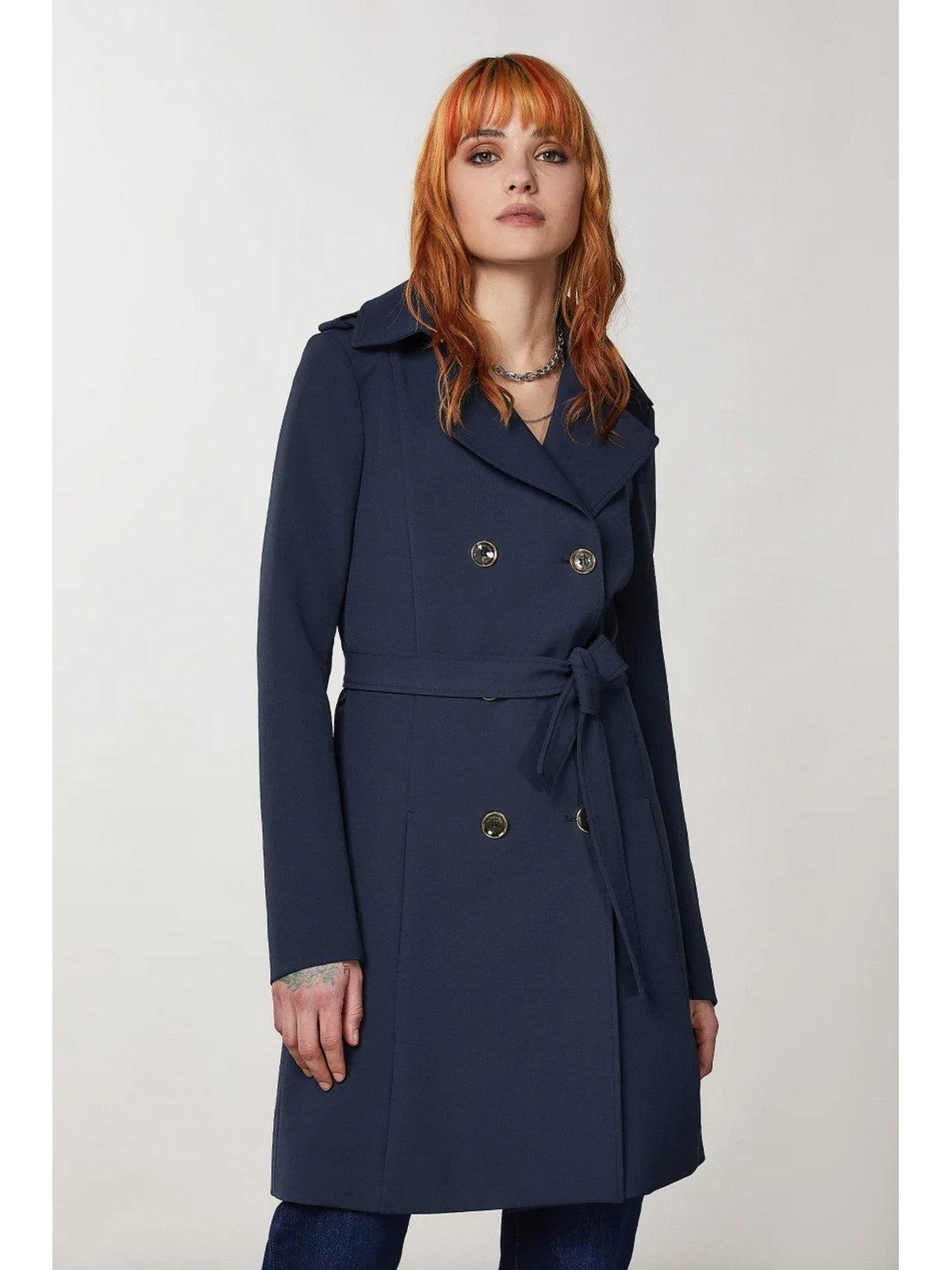 PATRIZIA PEPE Trench Donna CO0188 A2AW C789 Blu - Stilato