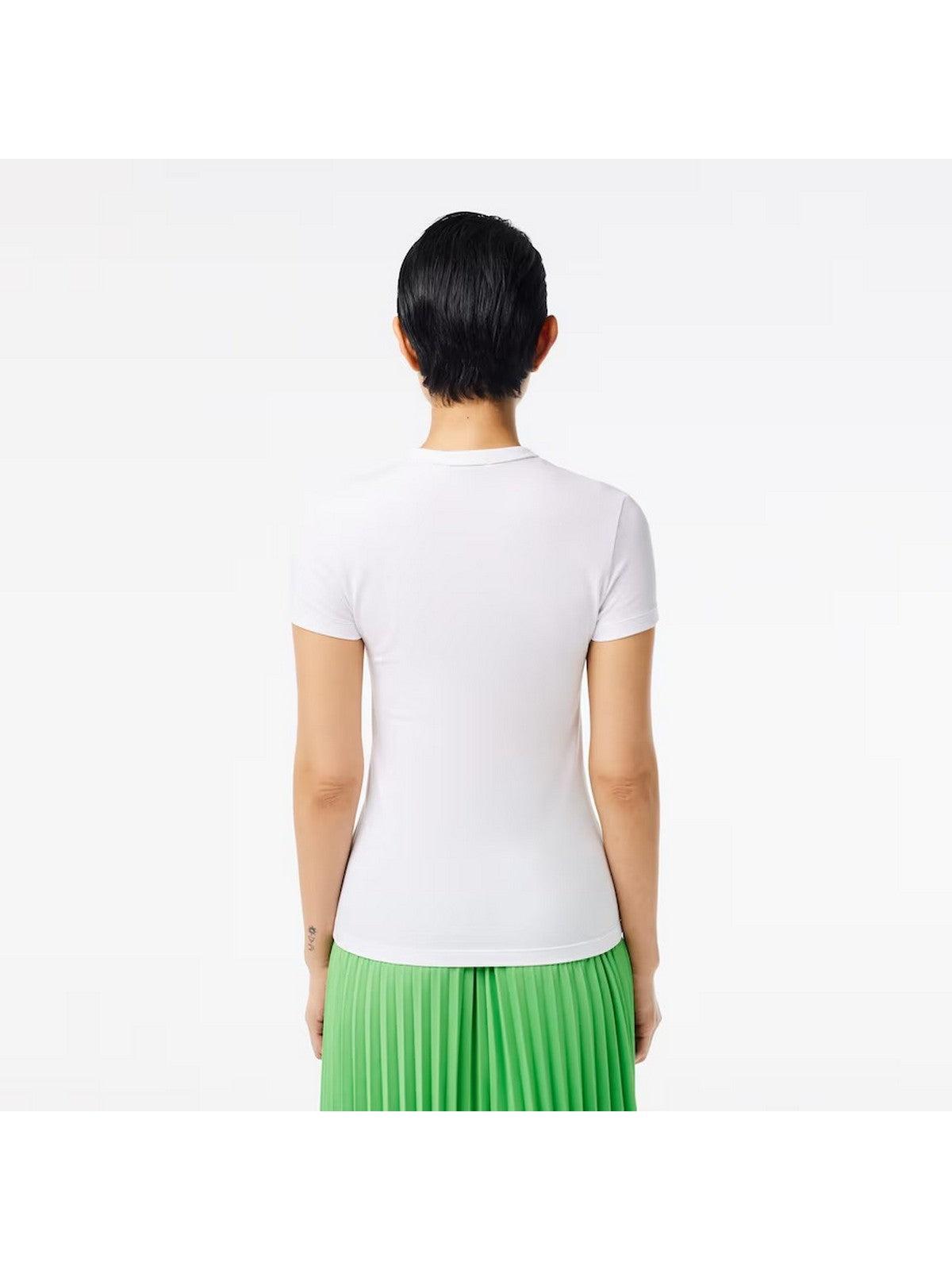 LACOSTE T-Shirt e Polo Donna TF7218 001 Bianco - Stilato