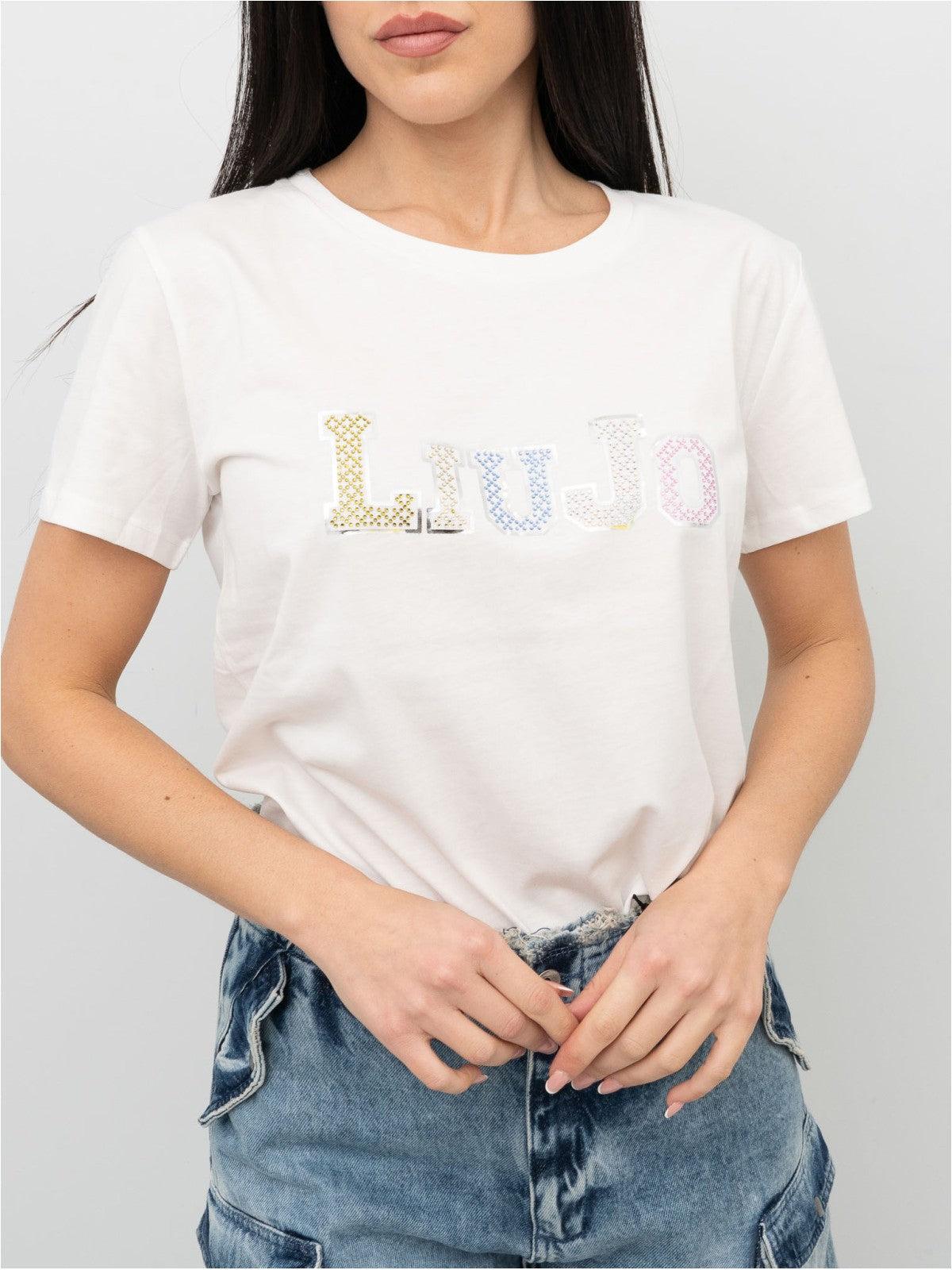 LIU JO SPORT T-Shirt e Polo Donna TA4204JS923 10604 Avorio - Stilato