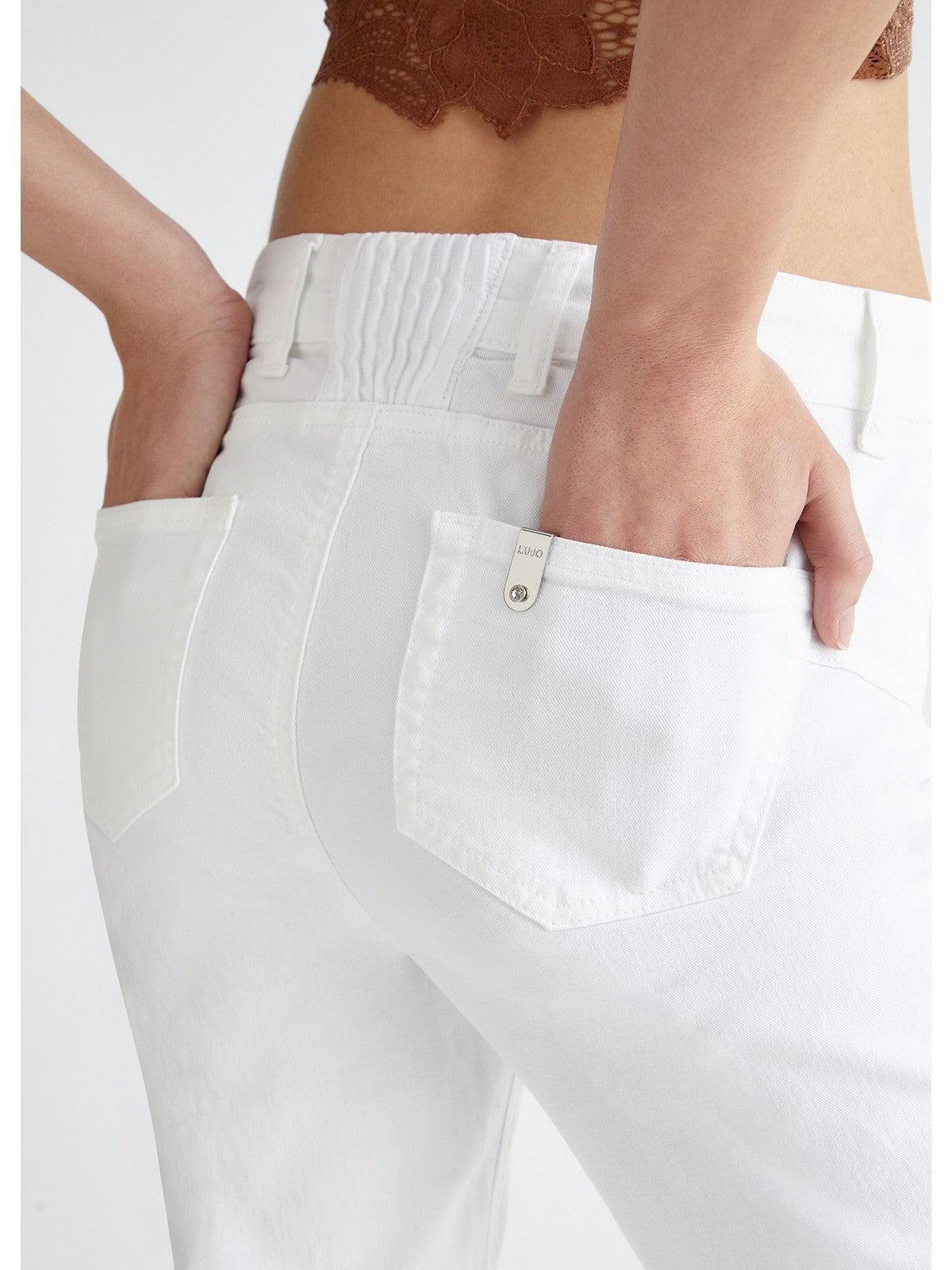 LIU JO BLUE DENIM Pantalone Donna UA4072TS047 11111 Bianco - Stilato