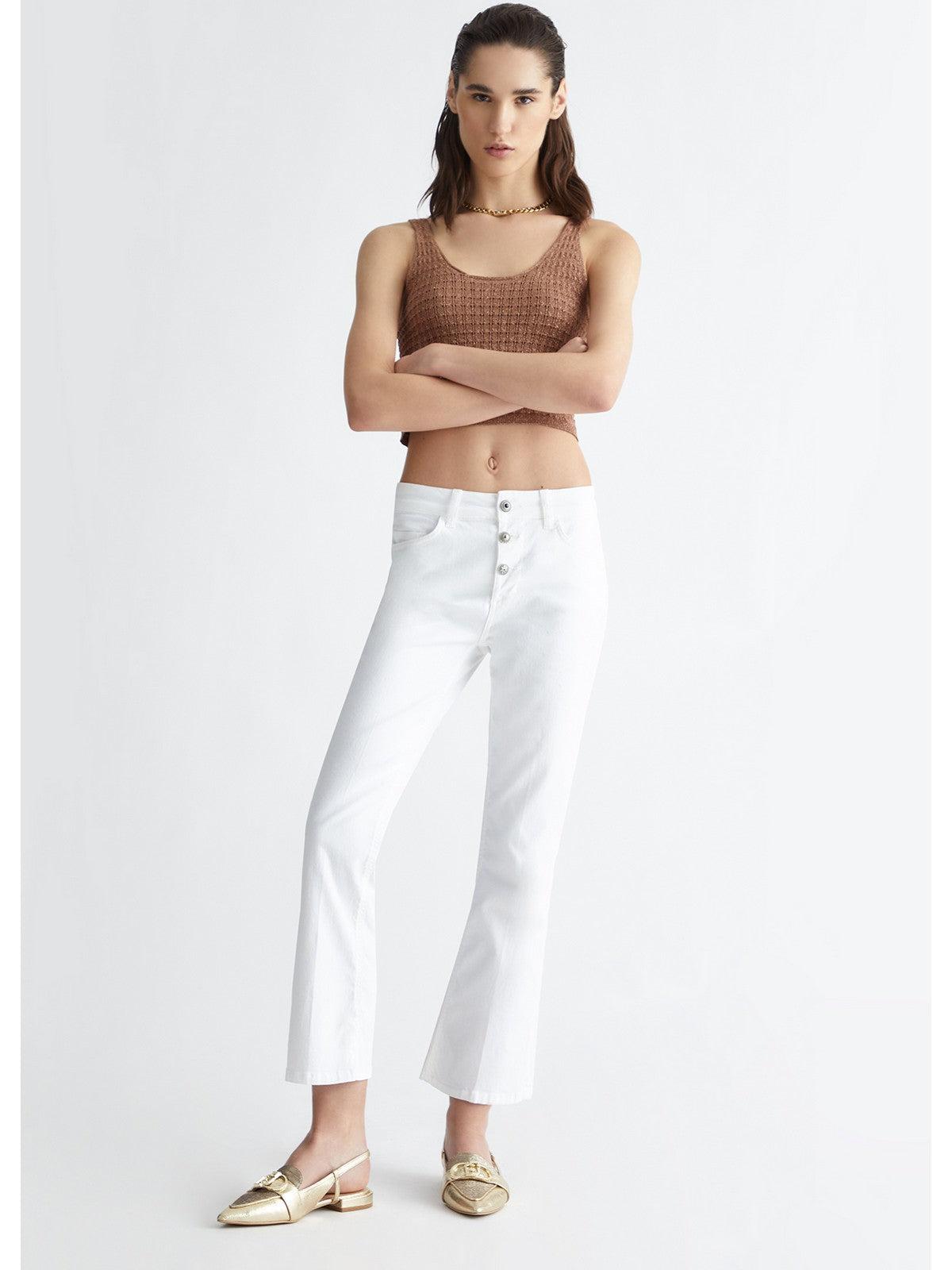 LIU JO BLUE DENIM Pantalone Donna UA4072TS047 11111 Bianco - Stilato