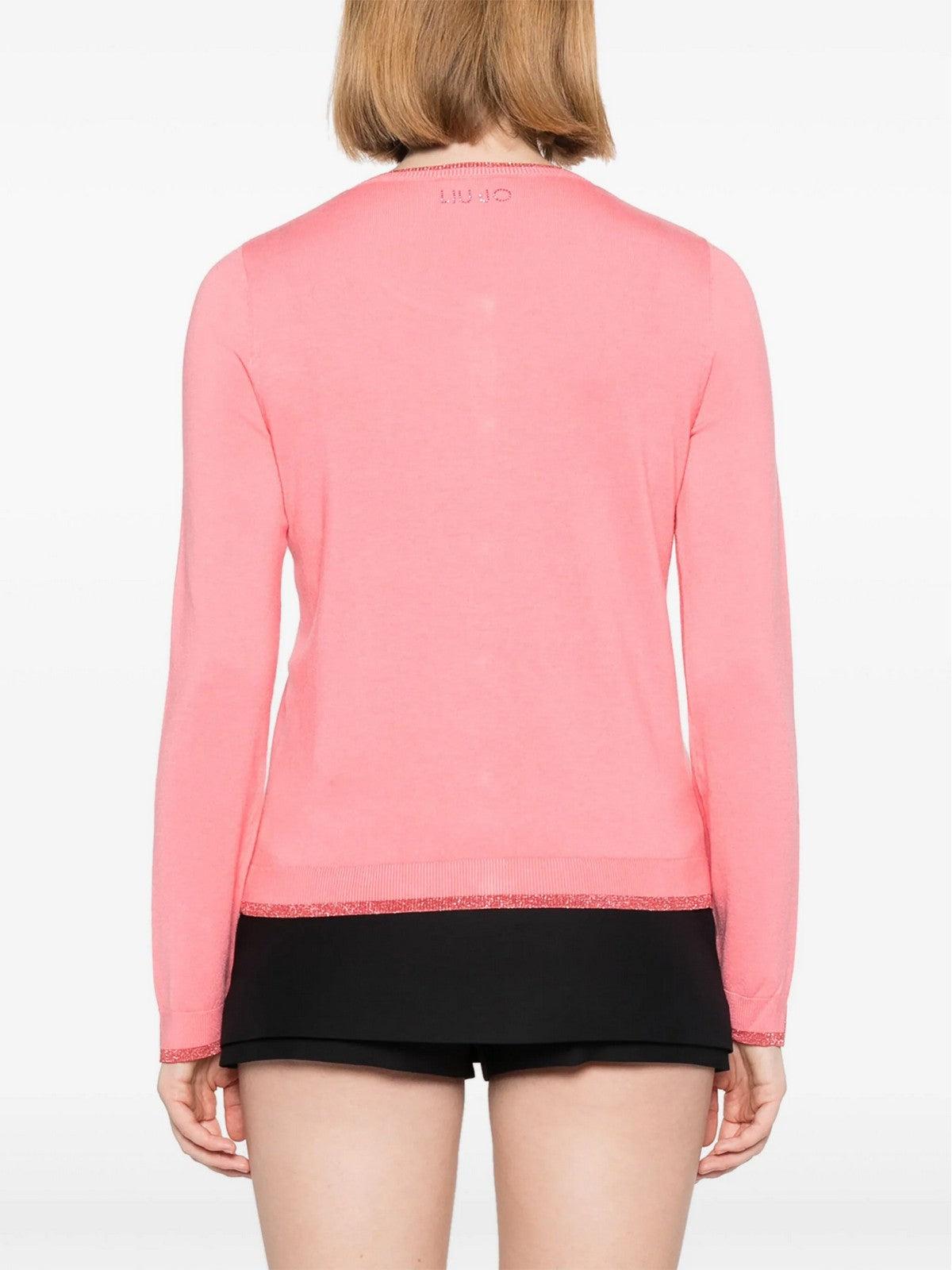 LIU JO WHITE Cardigan Donna MA4076MS49I 71736 Rosa - Stilato