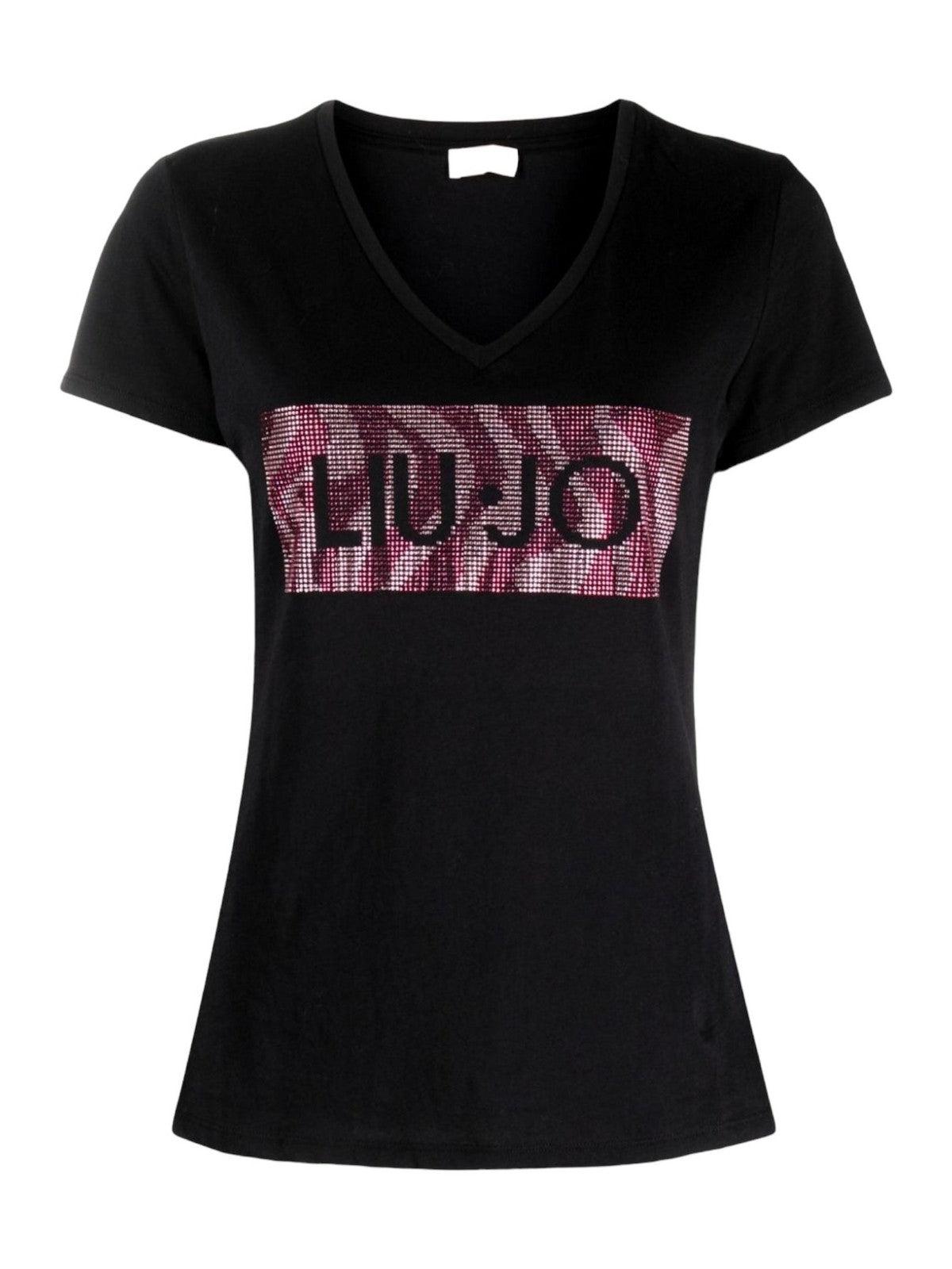 LIU JO WHITE T-Shirt e Polo Donna WA4019JS923 Q9993 Nero - Stilato