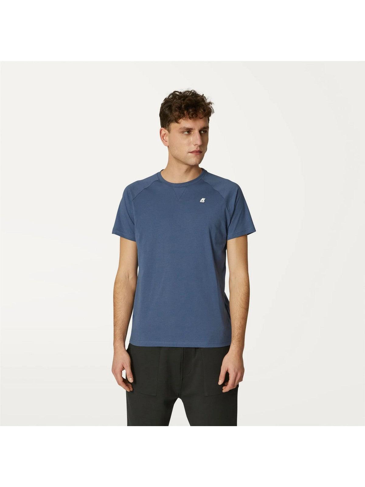 K-WAY T-Shirt e Polo Uomo Edwing K0074Q0 K89 Blu - Stilato