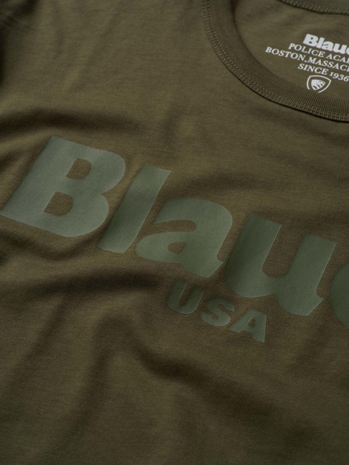 BLAUER T-Shirt e Polo Uomo 24SBLUH02142 004547 685 Verde - Stilato