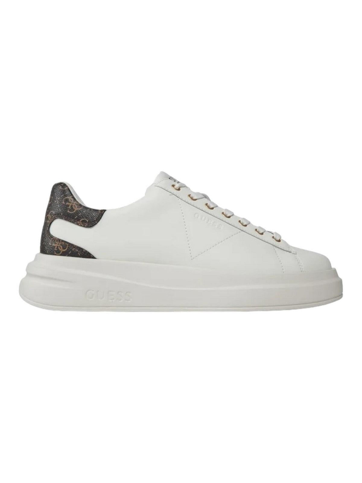 GUESS Sneaker Uomo ELBA FMPVIB LEA12 WBROC Bianco - Stilato