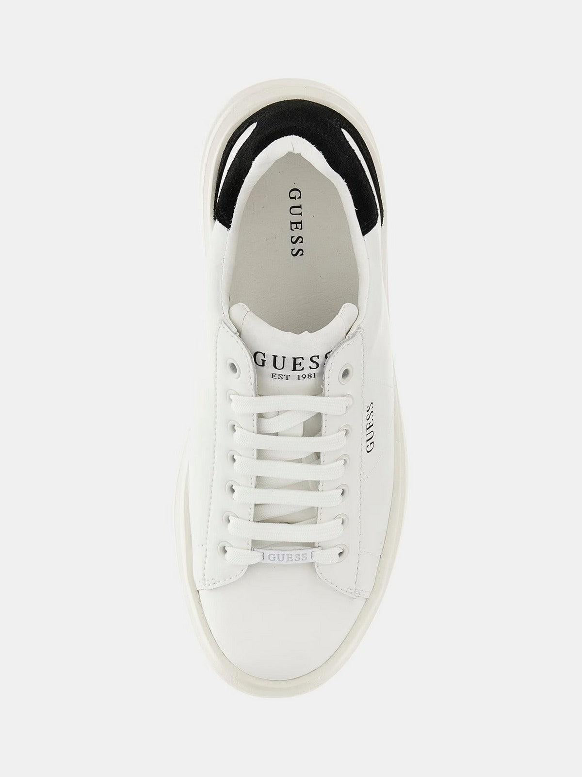 GUESS Sneaker Donna Elbina FLJELB LEA12 WHBLK Bianco - Stilato