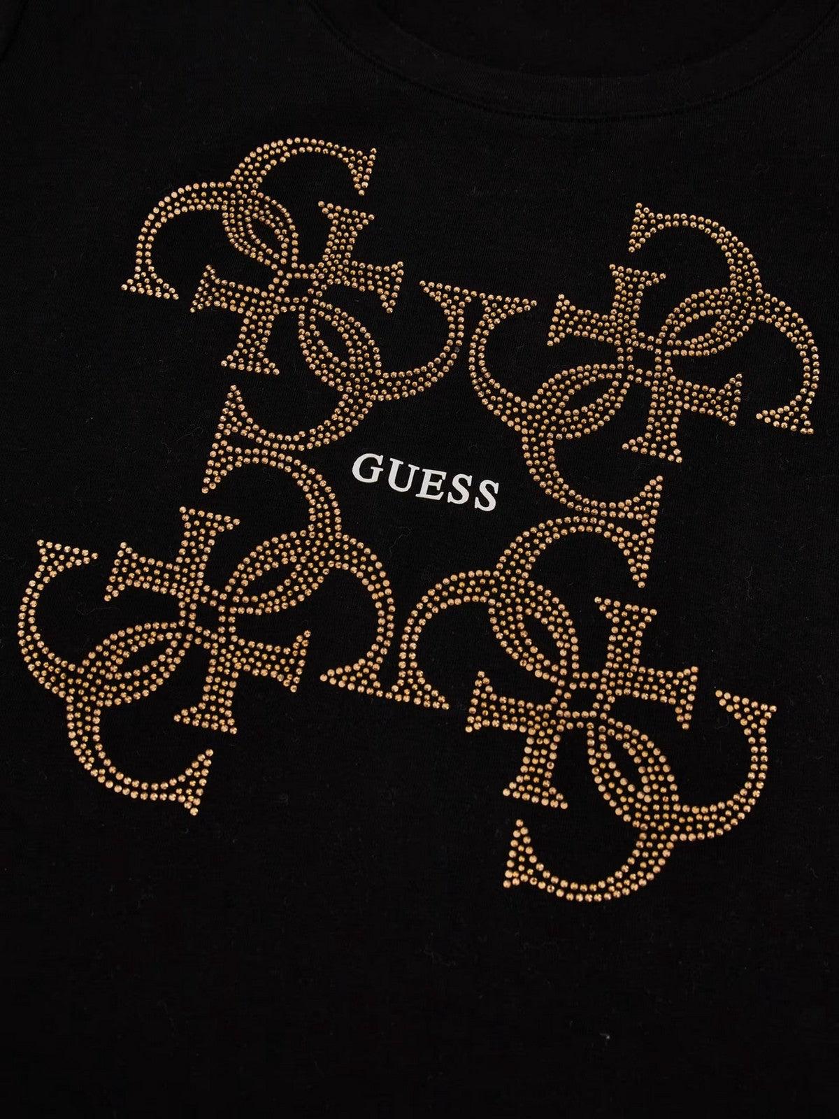 GUESS T-Shirt e Polo Donna Ss Cn 4G Logo Tee W4RI35 J1314 JBLK Nero - Stilato