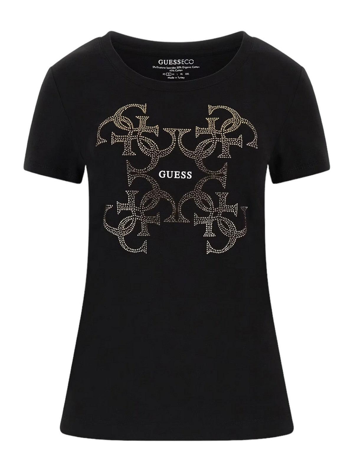 GUESS T-Shirt e Polo Donna Ss Cn 4G Logo Tee W4RI35 J1314 JBLK Nero - Stilato