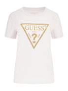 GUESS T-Shirt e Polo Donna Ss Cn Gold Triangle W4RI69 J1314 A60W Rosa - Stilato