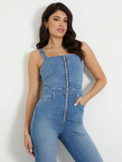 GUESS Tuta Donna Mariposa Jumpsuit W4GD0O D5B42 EAMD Blu - Stilato