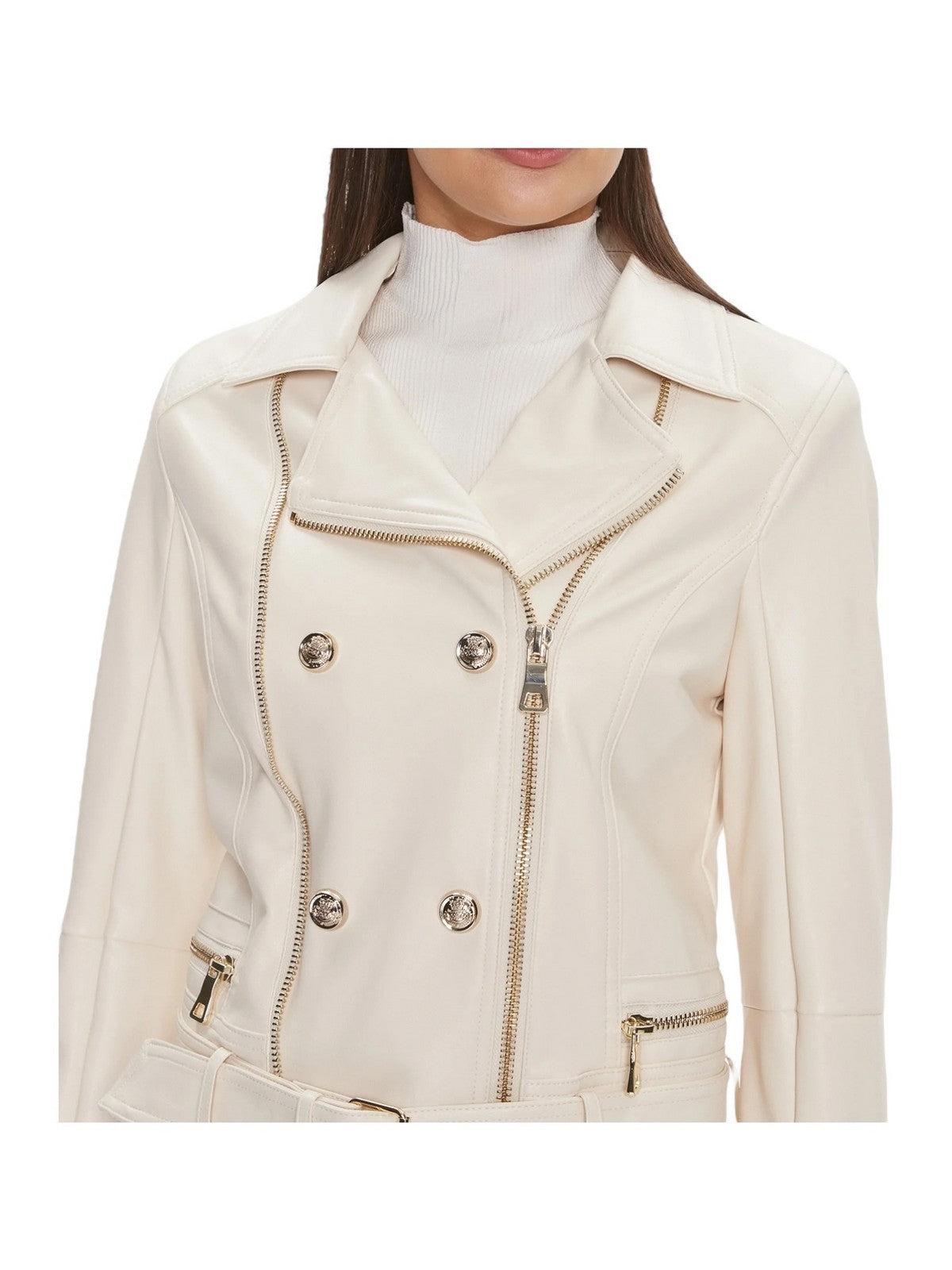 GUESS Giubbino Donna Olivia Moto Jacket W3BL93 K8S30 F1P5 Bianco - Stilato