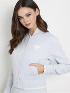 GUESS SPORT Felpa Donna Cheri Baseball Sweat V4RQ07 KBSL0 FB2R Blu - Stilato