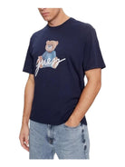 GUESS T-Shirt e Polo Uomo SS BSC GUESS BEAR TE M4RI81 K9RM1 F7BG Blu - Stilato