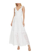 GUESS Abito Donna Sl Palma Long Dress W4GK46 WG571 G011 Bianco - Stilato