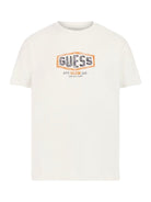 GUESS T-Shirt e Polo Uomo SS CN GUESS BOX CRAC M4RI33 J1314 G011 Bianco - Stilato