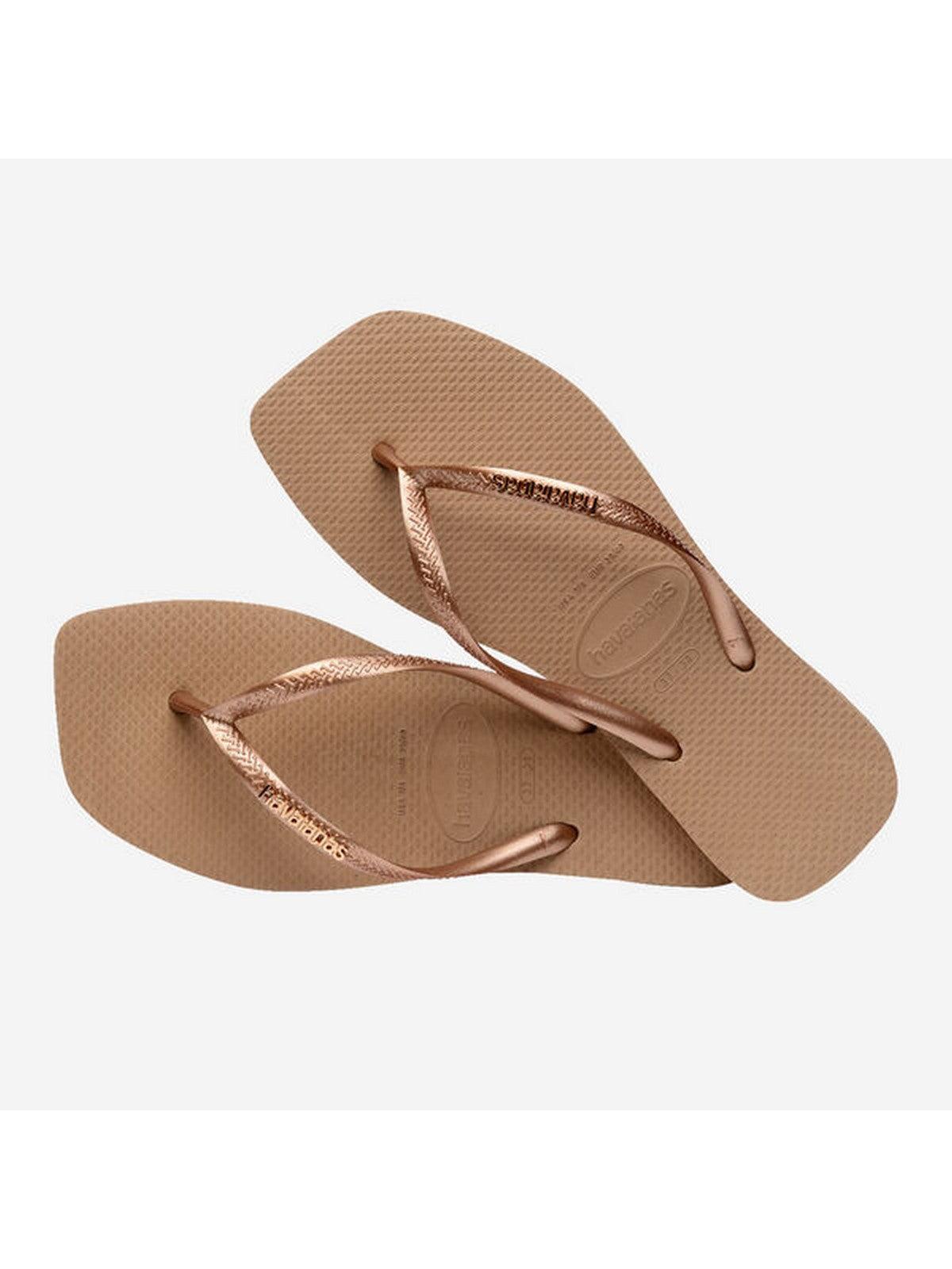 HAVAIANAS Infradito Donna Hav. square logo metallic 4148257.5282 Rosa - Stilato