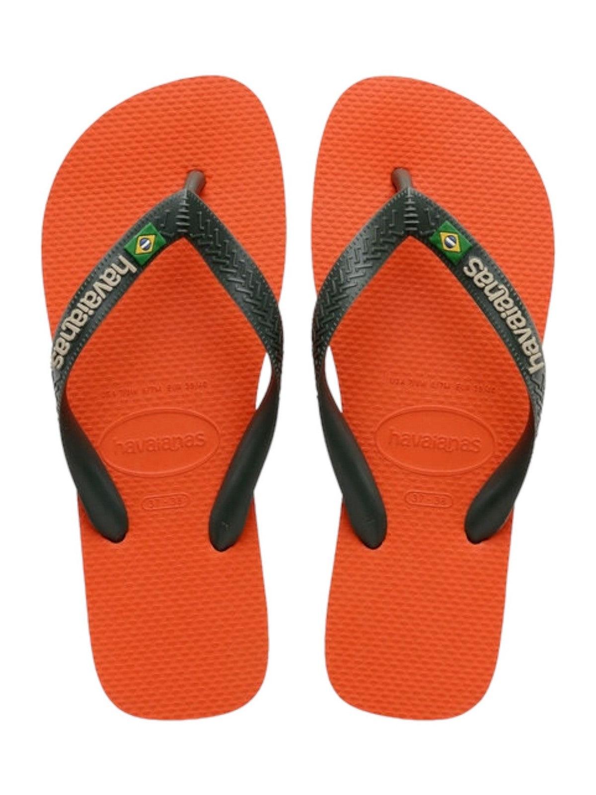 HAVAIANAS Infradito Unisex adulto Hav. Brasil logo 4110850.5568 Arancione - Stilato