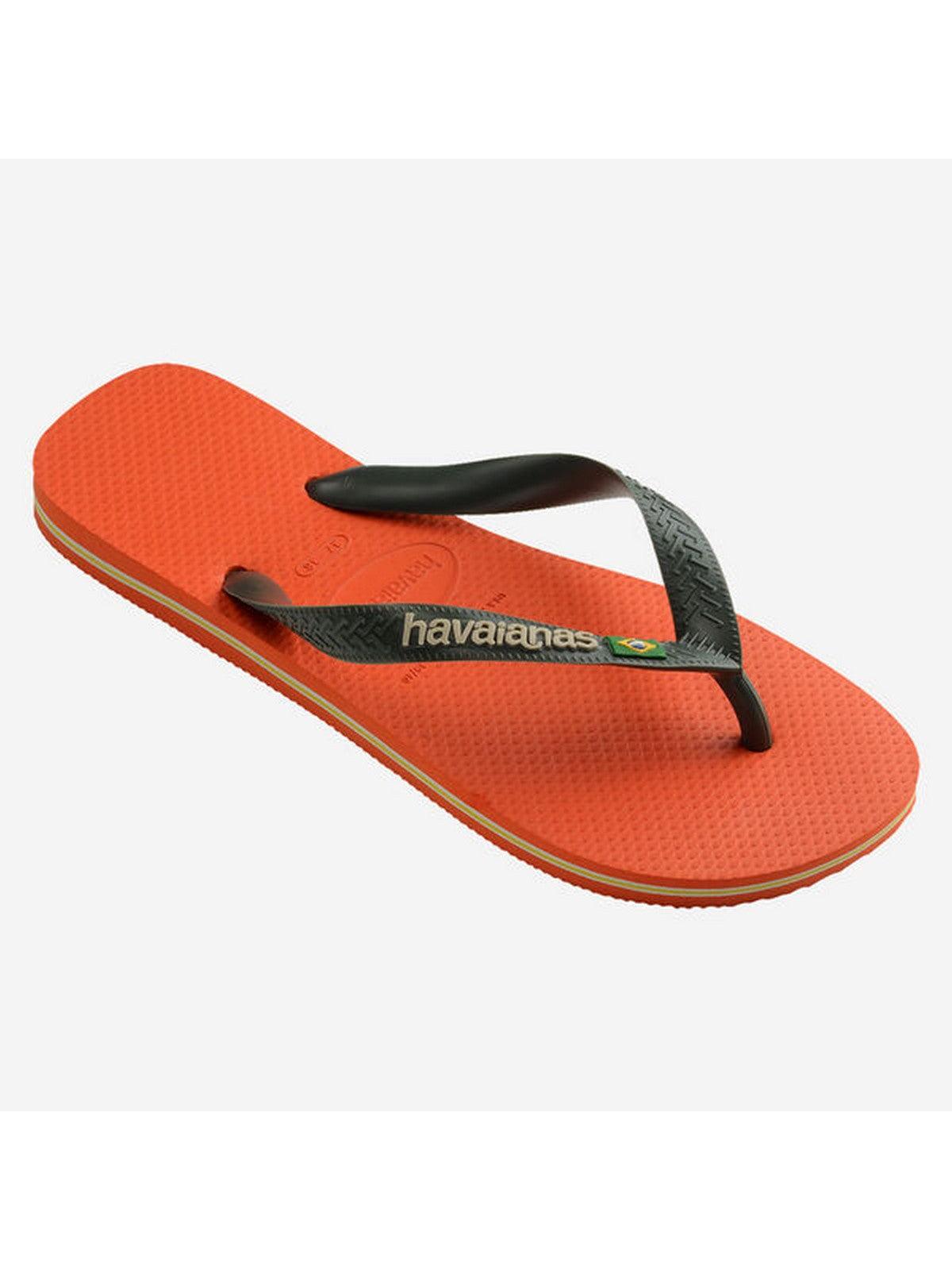 HAVAIANAS Infradito Unisex adulto Hav. Brasil logo 4110850.5568 Arancione - Stilato