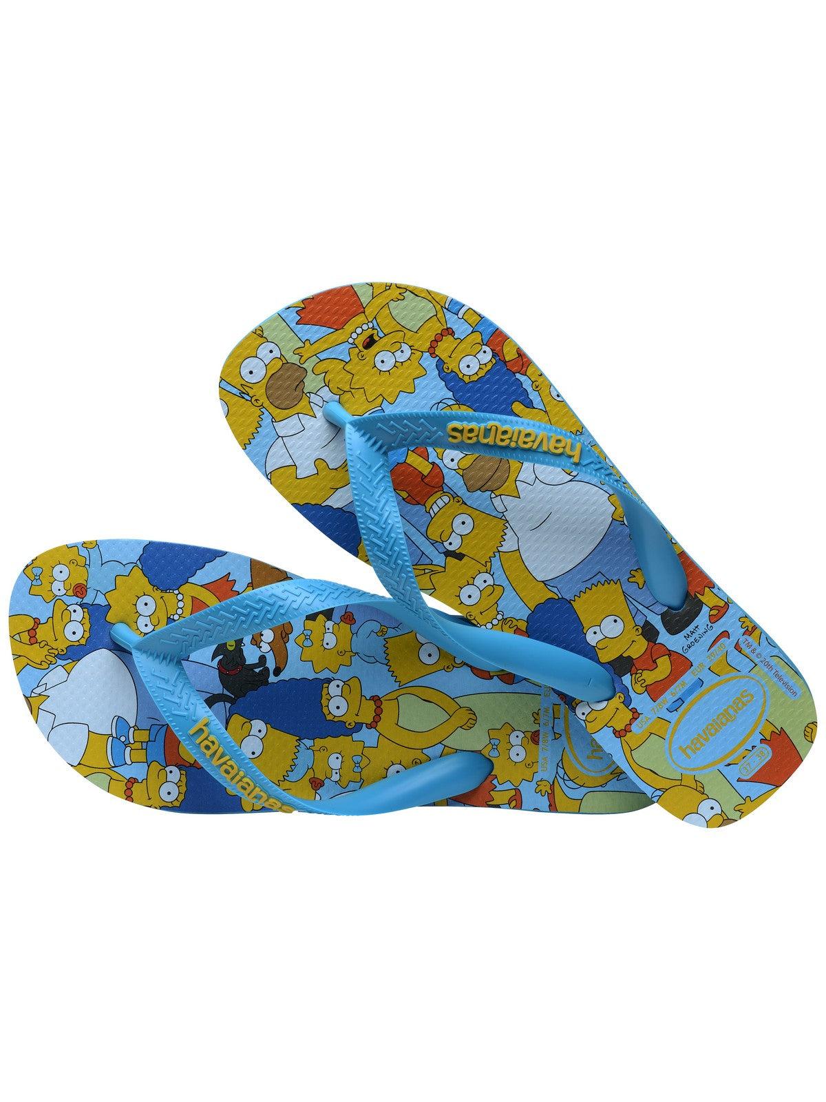 HAVAIANAS Infradito Unisex adulto Hav. Simpsons 4137889.0212 Turchese - Stilato