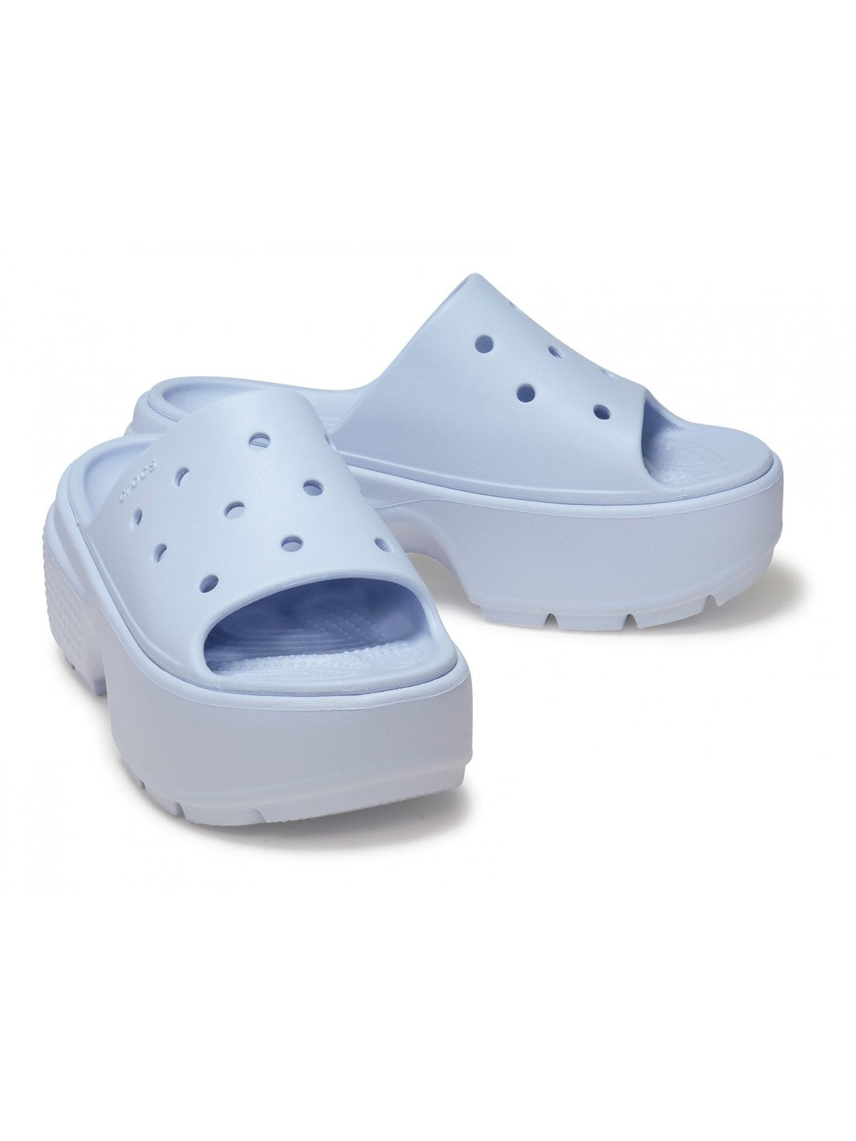 CROCS Ciabatta Donna Stomp Slide W 209346 5AF Blu - Stilato