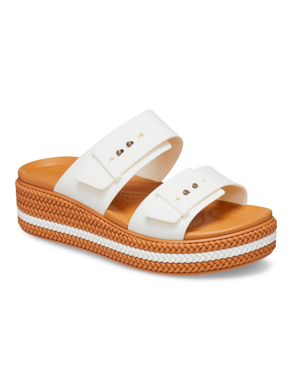 CROCS Sandalo Donna Brooklyn Woven Buckle W 209978 0WV Bianco - Stilato