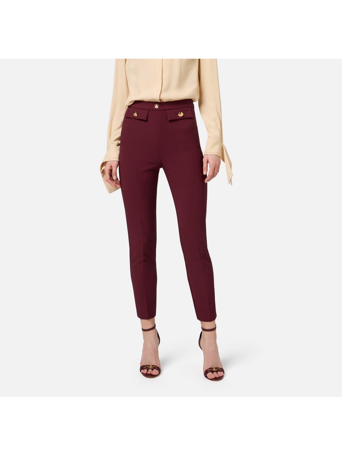 ELISABETTA FRANCHI Pantalone Donna PA02446E2 CG3 Rosso - Stilato