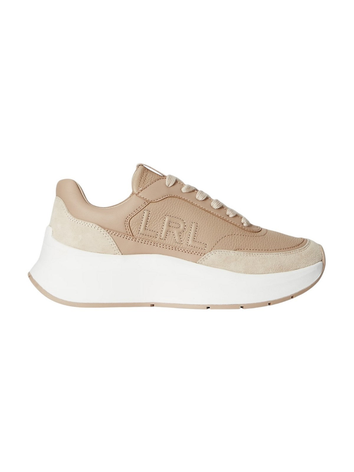 LAUREN RALPH LAUREN Sneaker Donna FRANKY-SNEAKERS-LOW TOP LACE 802974376 001 SAND DUNE/SAND DUNE