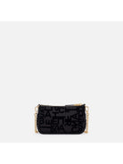 Elisabetta Franchi Pochette Con Tracolla Nera Lettering Donna BS23A46E2 110 - Stilato