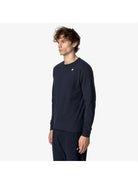 K-WAY T-Shirt e Polo Uomo ELMER JS PEACH K8136DW K89 Blu - Stilato