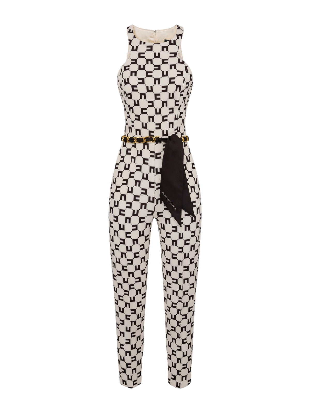ELISABETTA FRANCHI Tuta Donna TUS1041E2 E84 Avorio - Stilato