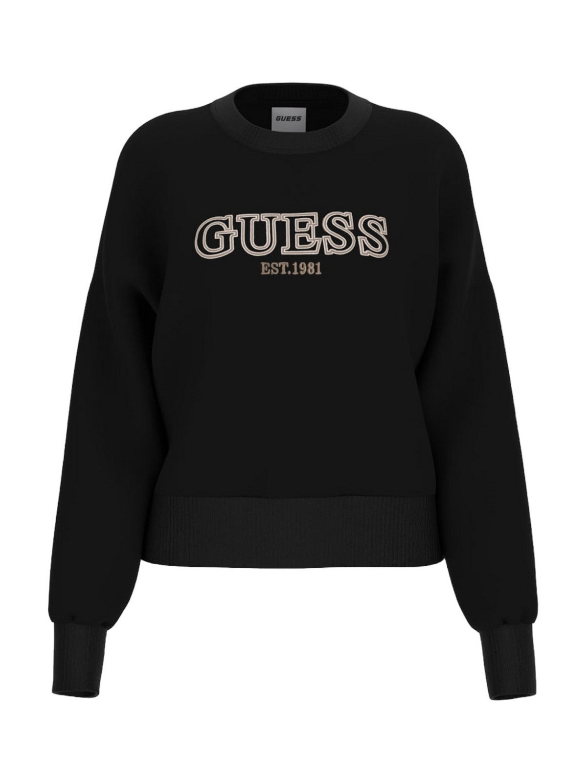 Felpa Nera Da Donna Guess - Midge V4BQ03 KCHX0 JBLK - Stilato