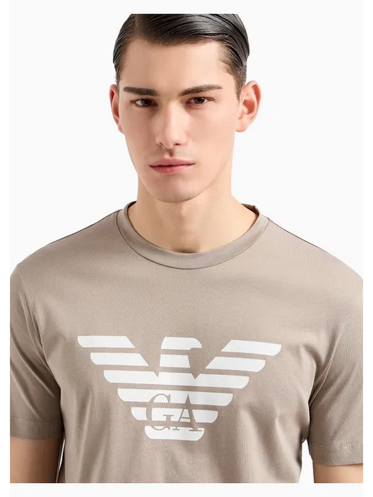 EMPORIO ARMANI T-Shirt e Polo Uomo 8N1TN5 1JPZZ 0148 Beige - Stilato