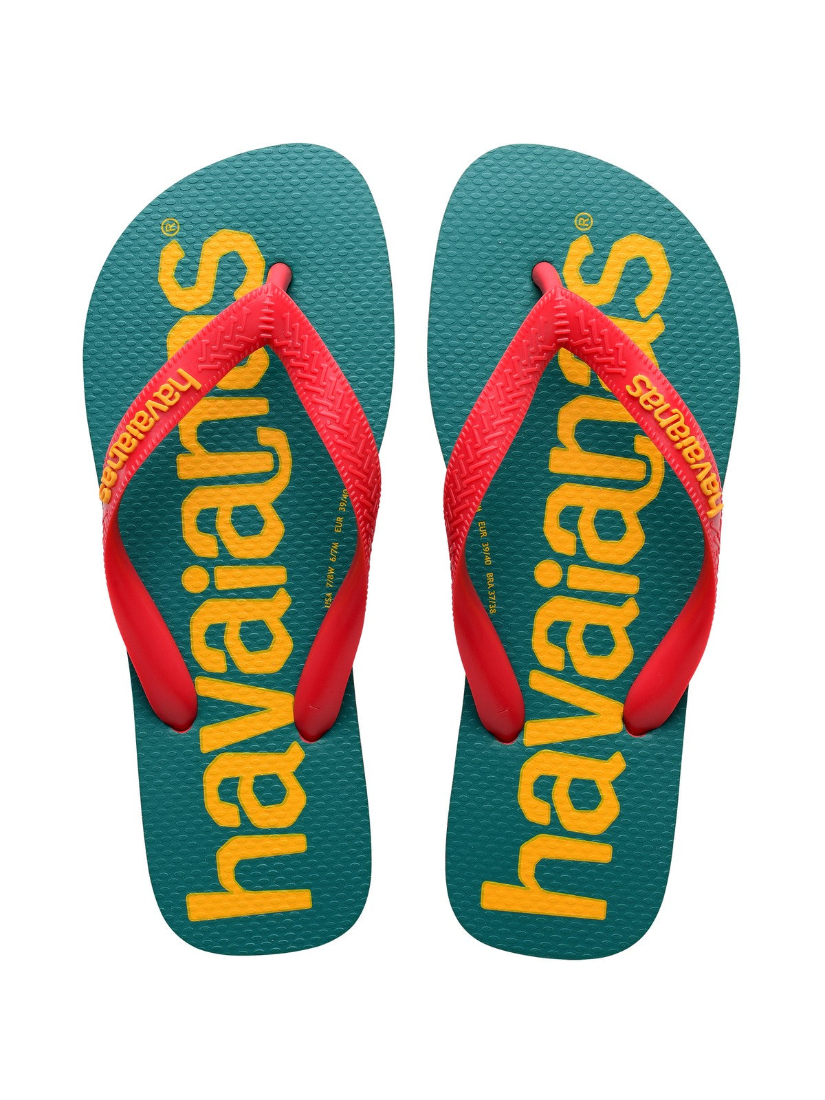 HAVAIANAS Infradito Unisex adulto Hav. Top logomania 2 4145741.7797 Rosso - Stilato