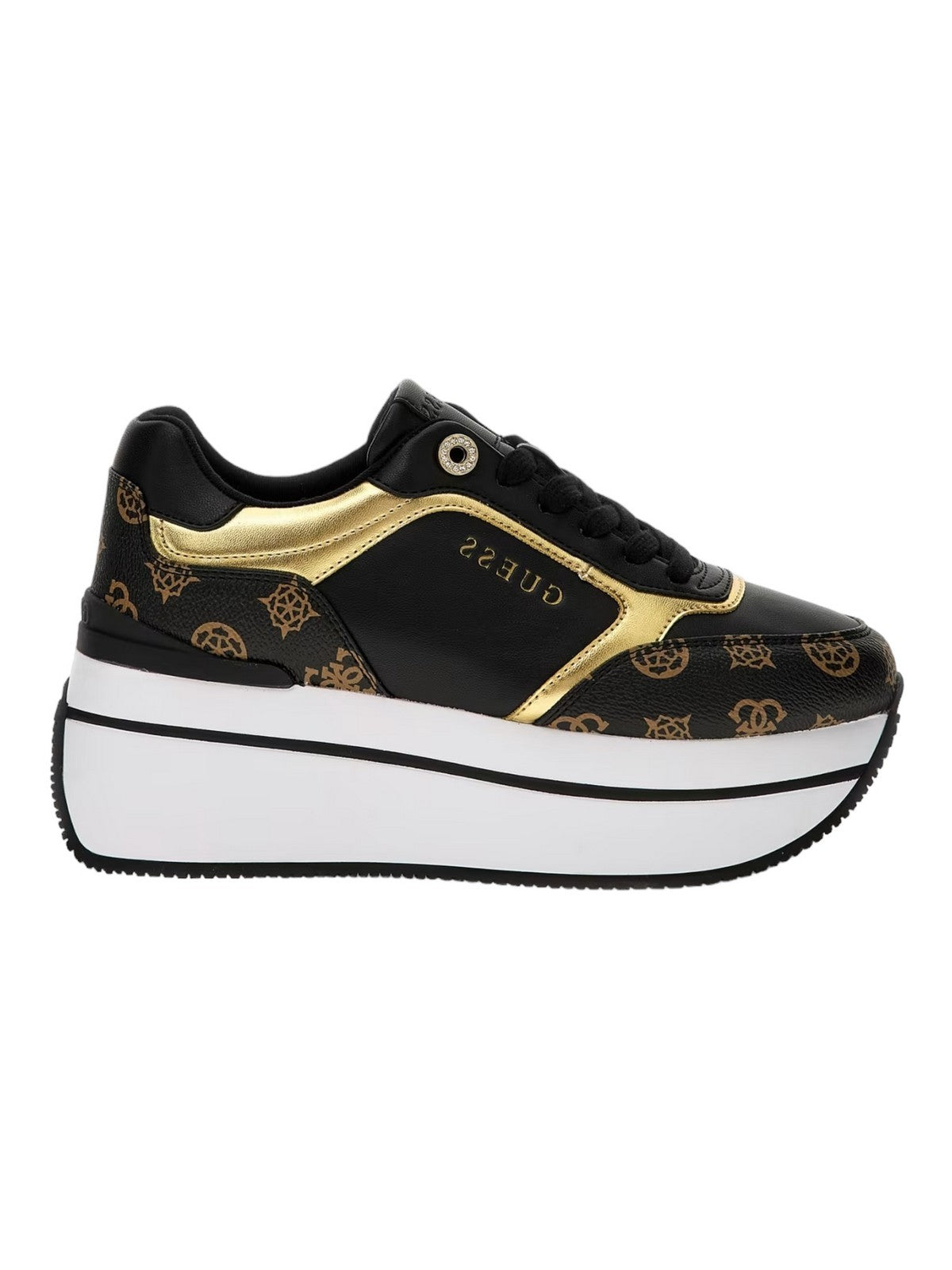 GUESS Sneaker Donna FL7CMR FAL12 BLKBR Nero - Stilato