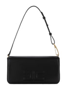 Borsa Nera a Tracolla Elisabetta Franchi Con Logo Embossed - BS82N47E2 110 Nero - Stilato