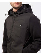 Guess Giubbino Nero Uomo Knitted Windbreaker M4YL27 WEDJ0 JBLK - Stilato