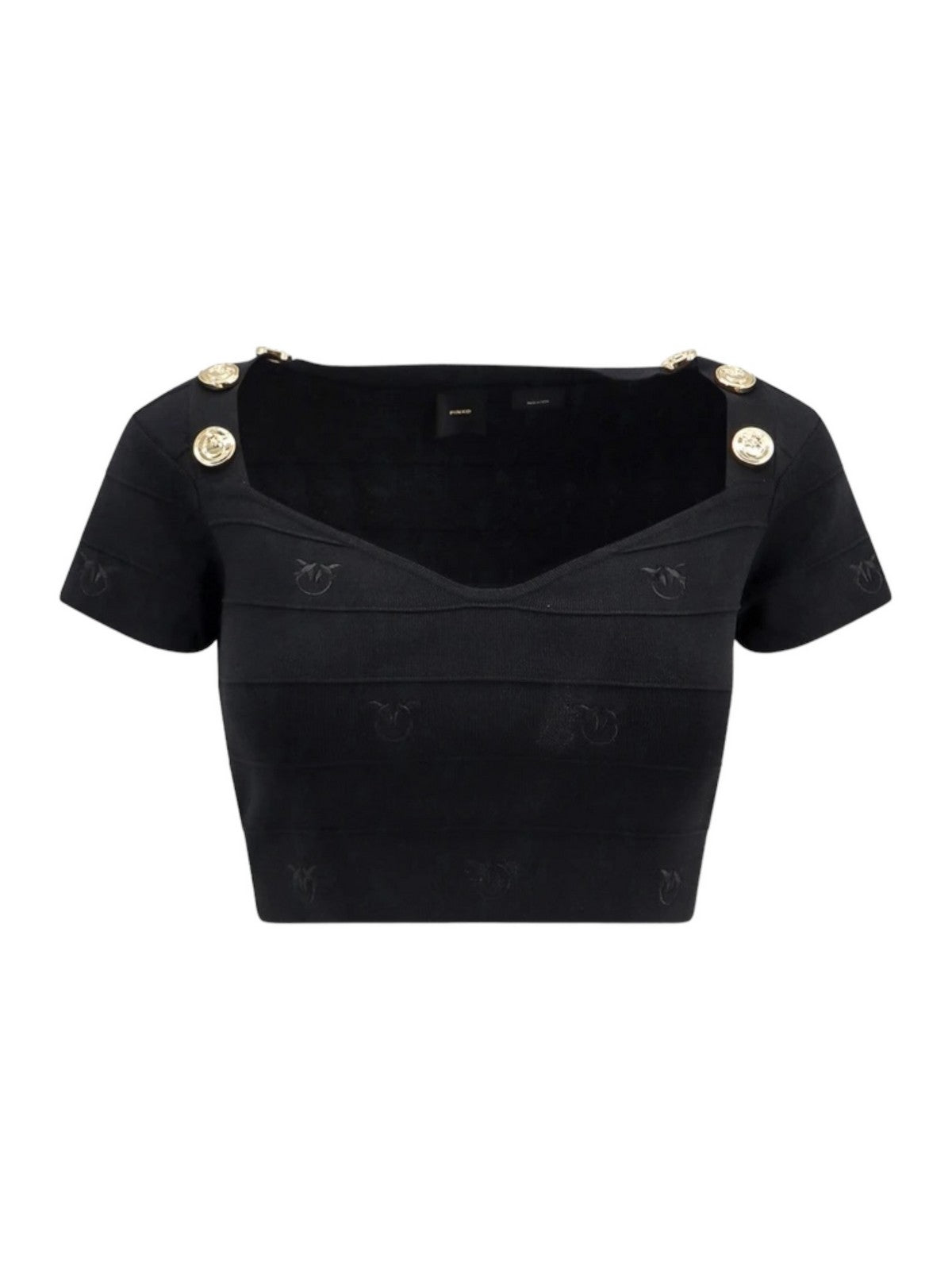 PINKO T-Shirt e Polo Donna Hoodia 102882-A1LK Z99 Nero - Stilato